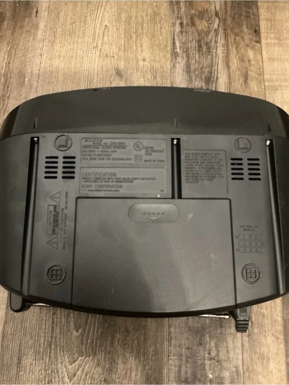 Sony CFD-S50 CD Radio Cassette Player Cord Included Mega Bass